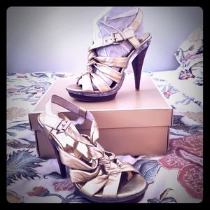 Michael Kors Gold Sandals